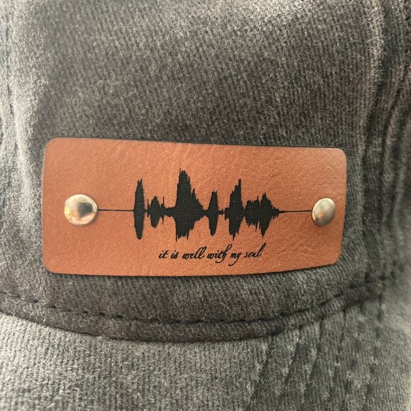 It Is Well With My Soul Soundwave Vintage Washed Black Hat - Picture 3 of 4